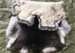 White Fluffy Hairs Rex Rabbit Skin Fur Hides Warm Comfortbale For Garments