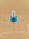 18 20 PP Black Rubber Glass Tube Bamboo Cover Dropper For Essential Oil Bottle