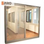 Indoor Aluminium Sliding Glass Doors With EPDM Sealant Rubber Accessories used
