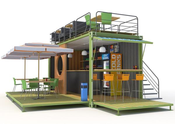 Topshaw Prefab Bar Container Modular Movable Shipping Container Restaurant