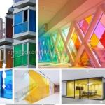 Black Orange EVA Laminated Safety Glass for Kitchen Staircase and Building