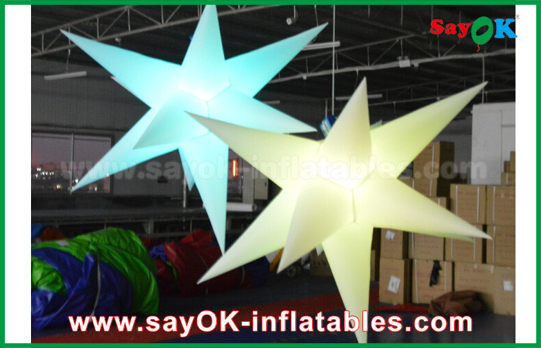 Durable Inflatable Lighting Decoration , Inflatable Star With Led Light
