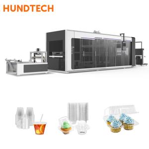 Wholesale 12X2.7X2.3m Automatic PET Disposable Making Machine Lids Square Boxes 120KW from china suppliers