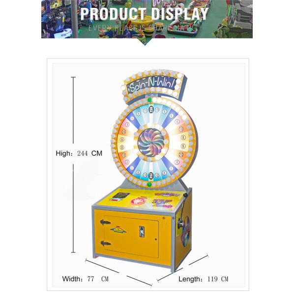 Spin N Win Arcade Amusement Lottery Ticket Game Machine