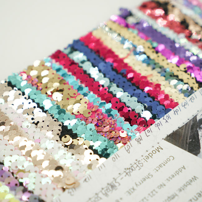 Five Subsidiaries Rainbow Sequin Fabric For Hats Garment Bags