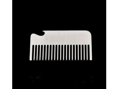 Engraved Stainless Steel Card Comb Bottle Opener,stainless steel engraved beard