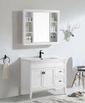 PVC/Lacquer Door Finish Freestanding Bathroom Vanity Cabinet for Modern