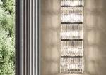 Crystal long wall lamp hotel lobby club hall large long wall lamp villa sales