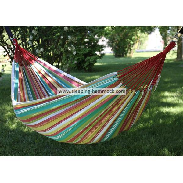 Multi Colored Coastal Brazilian Sleeping Hammock , Cool Outer Banks Two Person Hammock