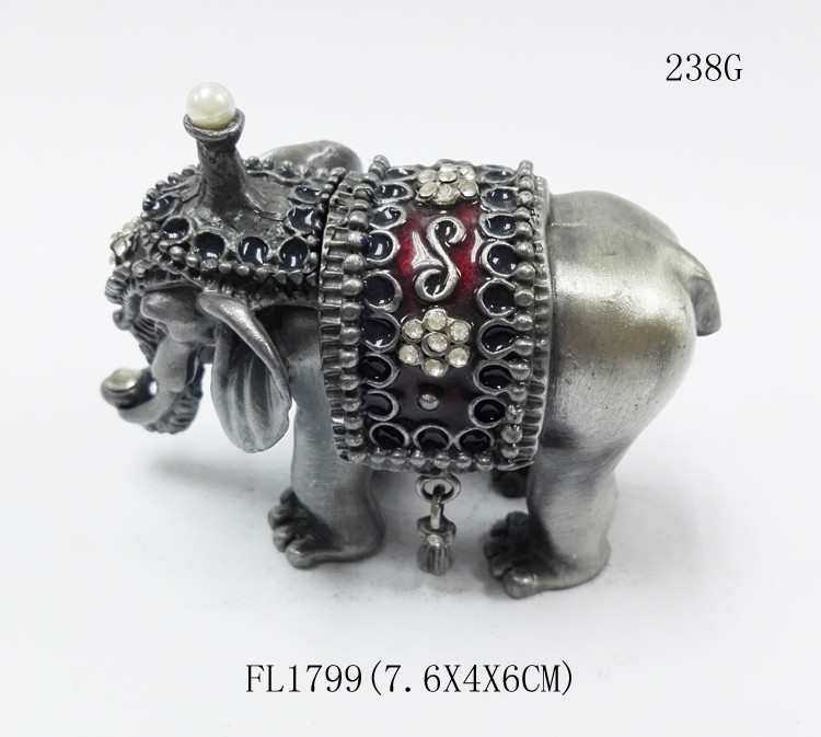 Thailand Gifts Trinket Box Elephant Shape Jewelry Boxes For Gift
