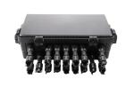 Wall / Pole / Aerial 16 Core Optical Fiber Cable Joint Closure Black