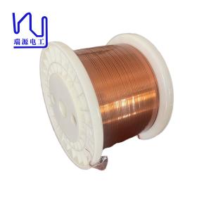 Wholesale High Quality Flat / Rectangular Magnet Wire 220 Degree Enamel Coated Copper Flat Wire from china suppliers