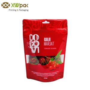 Wholesale Custom Printing Plastic Packaging Aluminum Foil Bag Stand Up Zipper Bag with window from china suppliers