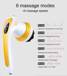 Wireless Handheld Slimming Anti Cellulite Electric Massager 8.4V Charger