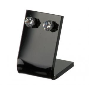 China Flower Shape Acrylic Jewellery Display Stands / Earring Display Stand Black Color on sale