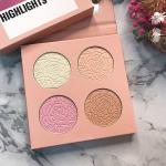 Cosmetic Pressed Shimmer Blush Highlighter Palette