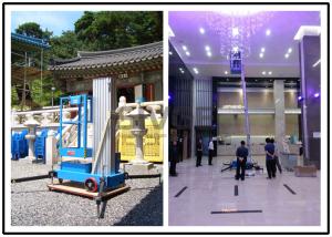 Wholesale Shopping Centers Vertical Mast Lift 136 Kg Capacity With 8 Meter Platform Height from china suppliers