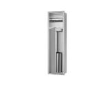 Stainless Steel Built-in Wall Niche Bathroom Toilet Brush with Lights Decoration