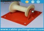 Straight Line Electric Cable Pulling Roller With Nylon Wheel for Underground