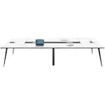 Solid Wood Office Furniture Customized Luxury White Conference Table Modern