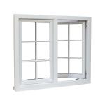 Double Glazed Black Aluminium Casement Windows ISO9001