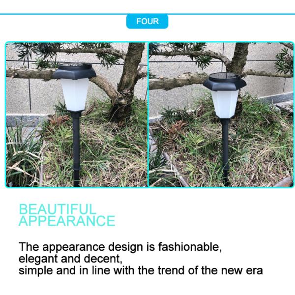 2- Solar Powered Garden Light for Courtyard Dynamic Simulation LED Landscape Lighting