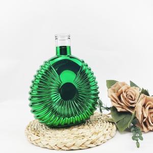Wholesale 700ml Glass Electroplating Process Wine Bottle for Colorful Brandy and Green Beer from china suppliers