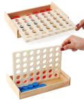 Educational Kids Line Up Row Board Puzzle Toy Wooden Foldable