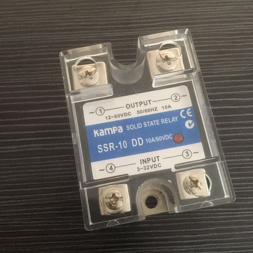 10DD SSR Control input 3-32V DC output 12~40VDC High voltage single phase dc solid state relay