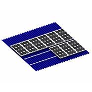 Wholesale Corrugated Metallic Tile Roof Solar Mounting System Standing Seam Trapezoidal Lysaght Aluminum from china suppliers