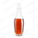 Healthy Lead-free Glass 500ml Classic Design Vodka Brandy Liquor Glass Bottle