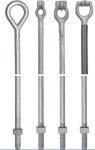 Zinc Paint Galvanized Ground Anchors , Hot Dipped Galvanized Thimble Eye Anchor