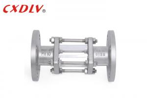 China Tube Fittings Sight Glass Double Flange Ends Inspection Glass on sale