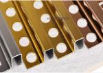 Brushed Stainless Steel Decorative Profiles Corner Trim Multipurpose Square