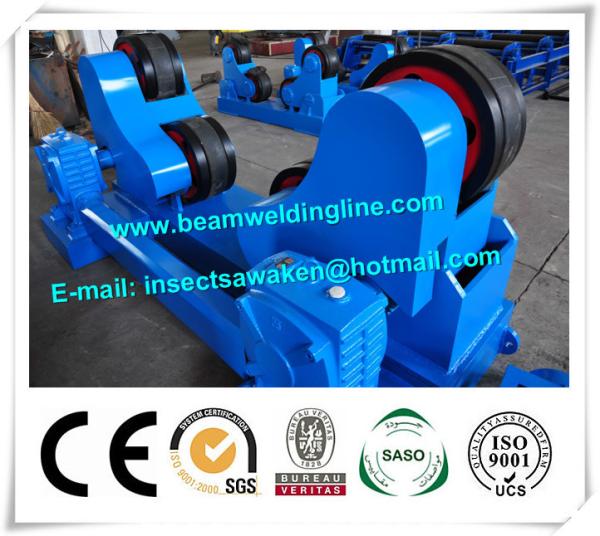 Quality Blue Conventional Welding Rotator , Self Aligned Welding Turning Rolls for sale