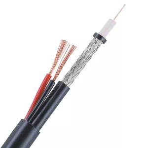 Wholesale HD70+2×0.75 75ohm Siamese Messenger Cable With Power Cable CCTV HD70 Coaxial Cable from china suppliers