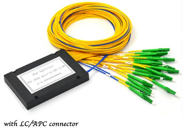 CATV PLC Fiber Optic Splitter Coupler 2x16 Plastic Module SC UPC Connector
