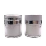 Acrylic Airless Pump Cream Jar , Cosmetic Container Jar 50ml 50g For Lotion
