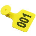 Veterinary CMYK Cow Ear Tags Plastic 74mm Farm Copper Head Livestock