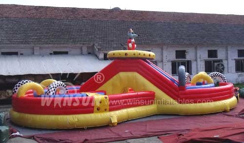 Waterproof PVC Material Massive Inflatable Water Slide / Blowup Waterslide