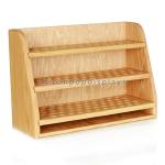 Countertop Wooden Display Racks Detachable For Essential Oil Merchandising