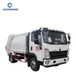 Second Hand Howo Garbage Truck Sanitation Rear Loader 18 Ton