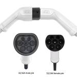 Thermoplastic Type 2 EV Extension Cable GB 16A 3P For Electric Car Charger