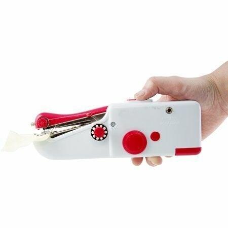 Handheld Sewing Machine White Body Output DC 6V/1000mA Battery Powered Original