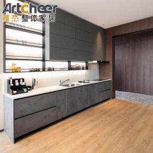 Wholesale Small Room Kitchen Cabinets With Durable Aluminium Carcase And Modern I Shape Design from china suppliers