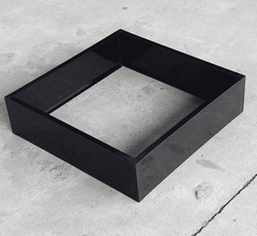 Custom W Cell Plastic Air Filter Frames Glass Fiber for H14 V Bank HEPA Filter