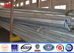 Outside Distribution Line Electric Galvanized Steel Pole Anti Corrosion 10 KV -