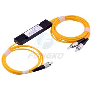 Wholesale Hot Sale Optical 1*2 ABS FC UPC FBT Coupler Single mode 1X2 Fiber Optic Splitter 1310nm or 1490nm or 1550nm from china suppliers
