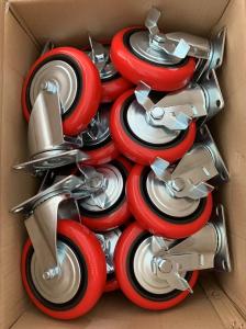 Wholesale 200-500kg Capacity Swivel Caster Wheels 3/4/5/6/8 Inch Load Bearing Casters from china suppliers