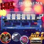 China best 6 head embroidery machine 1200 spm high speed cap t-shirt flat 3d